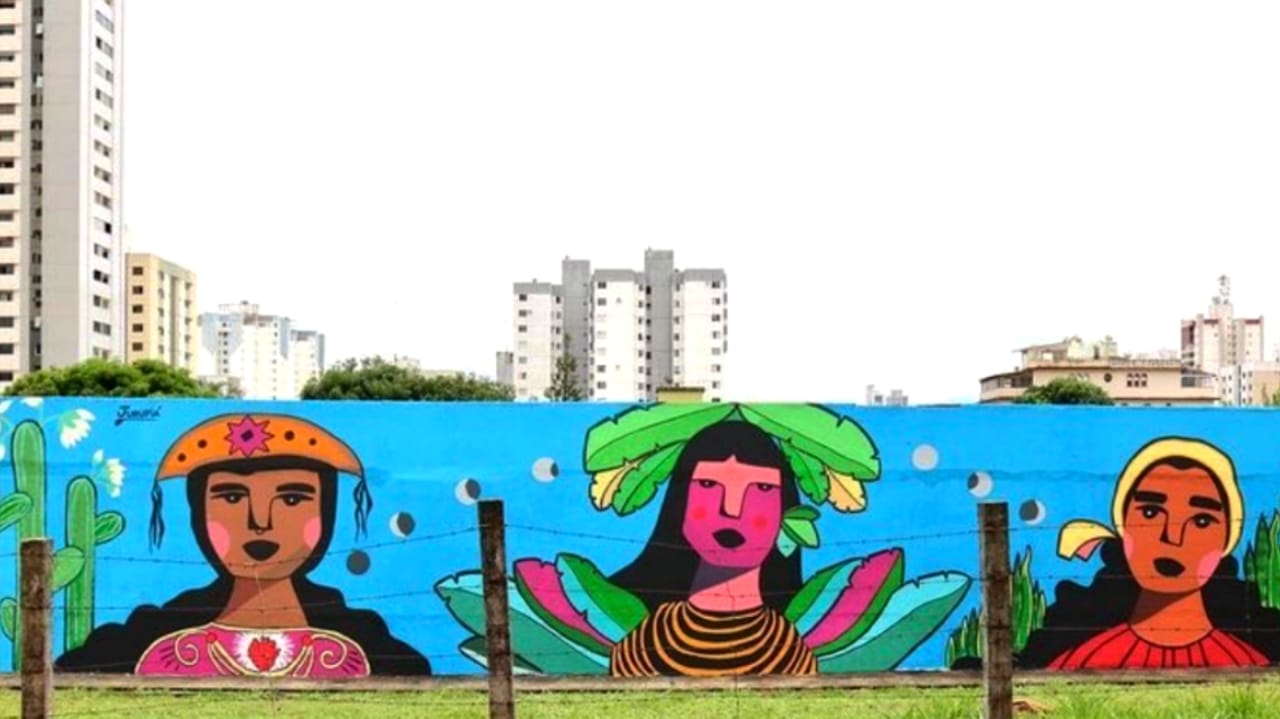 Goiânia recebe novo ponto com arte urbana de artistas goianos