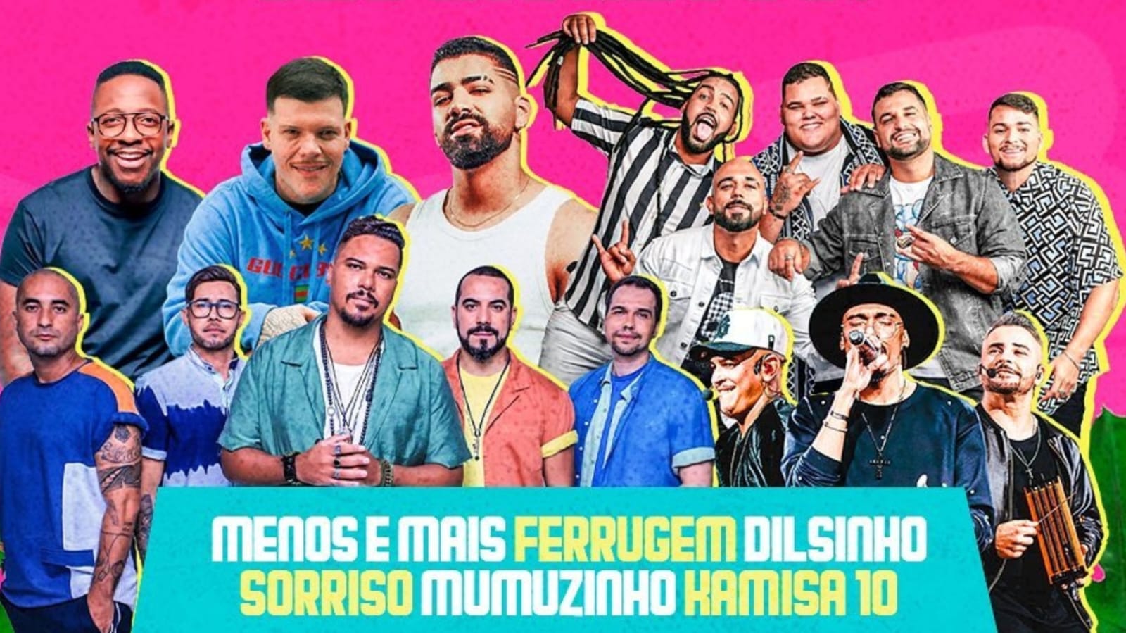 Samba Brasil traz shows de Dilsinho, Ferrugem e Menos é Mais a Goiânia