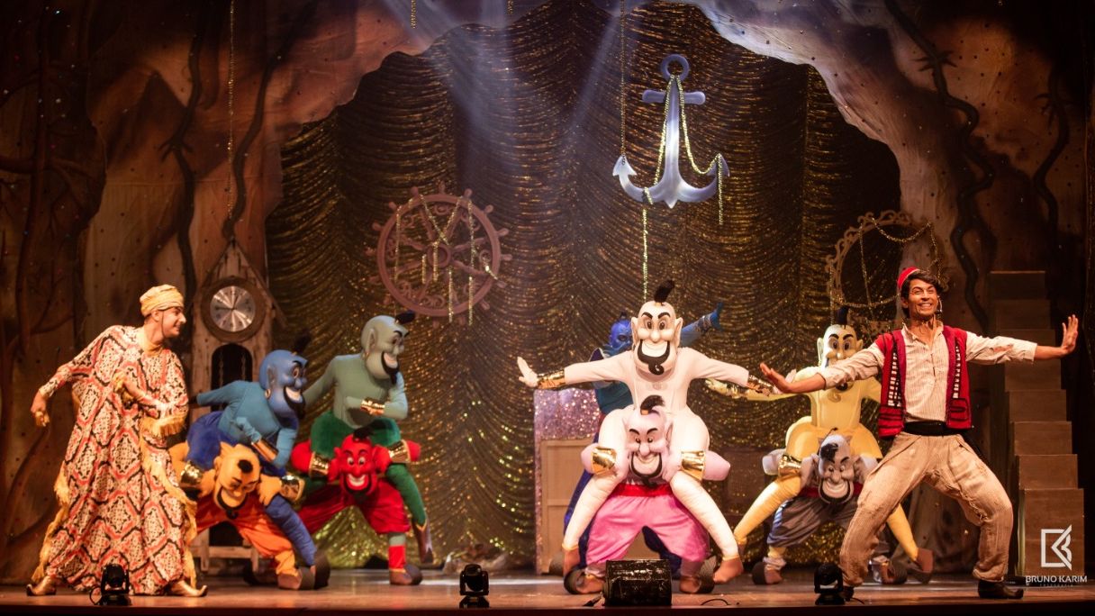 Goiânia recebe sessões do espetáculo Aladdin e a Lâmpada Maravilhosa