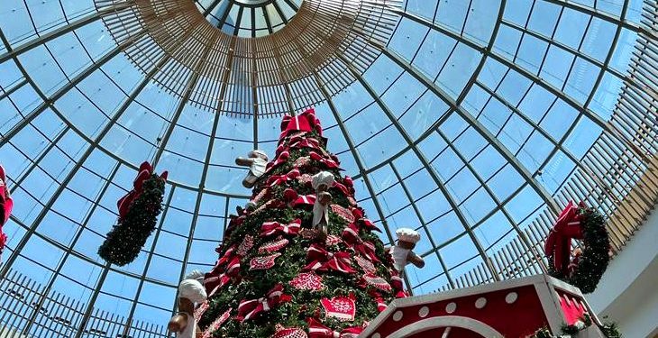 Natal Flamboyant 2023: shopping recebe Papai Noel e inaugura decoração