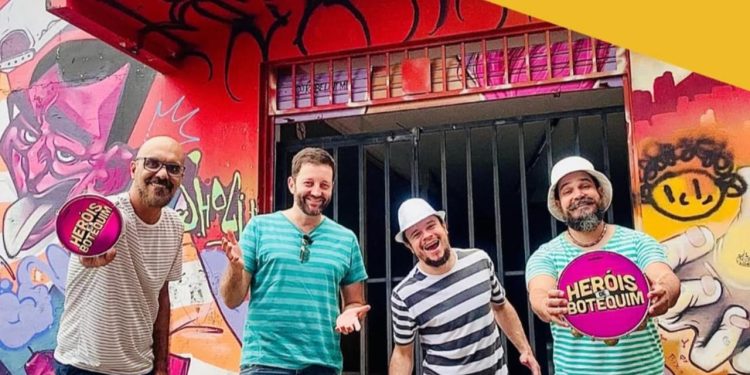 Esticadinha de Carnaval tem show gratuito do grupo Heróis de Botequim