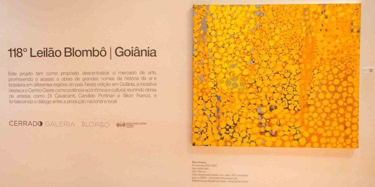 Arrematada em leilão, obra de arte de Siron Franco terá renda revertida ao Cora