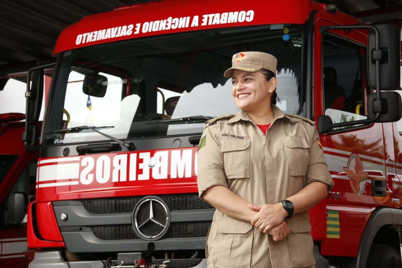 Major Helaine Vieira: primeira mulher no comando de um batalhão do CBMGO