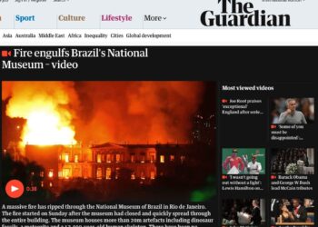 Imprensa mundial repercute incêndio no Museu Nacional e critica governo brasileiro