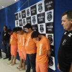 Polícia apresenta integrantes de quadrilha especializada em roubo de gado em Goiás