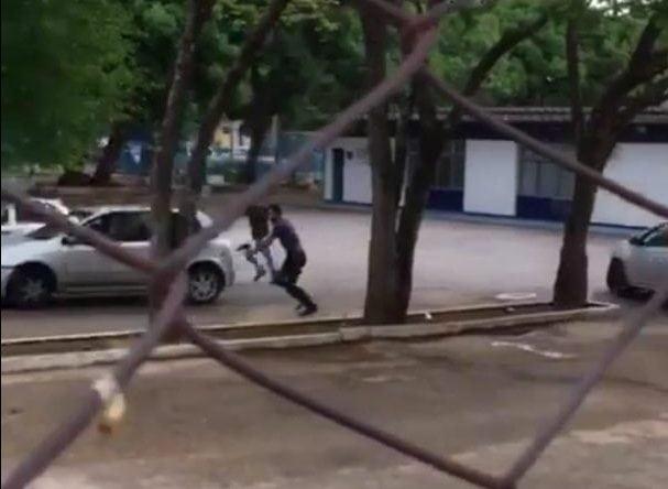 Homem é preso em flagrante furtando estepes no estacionamento da Sefaz