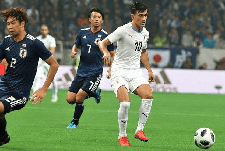 Sem Suárez e com Arrascaeta, Uruguai perde para o Japão em amistoso