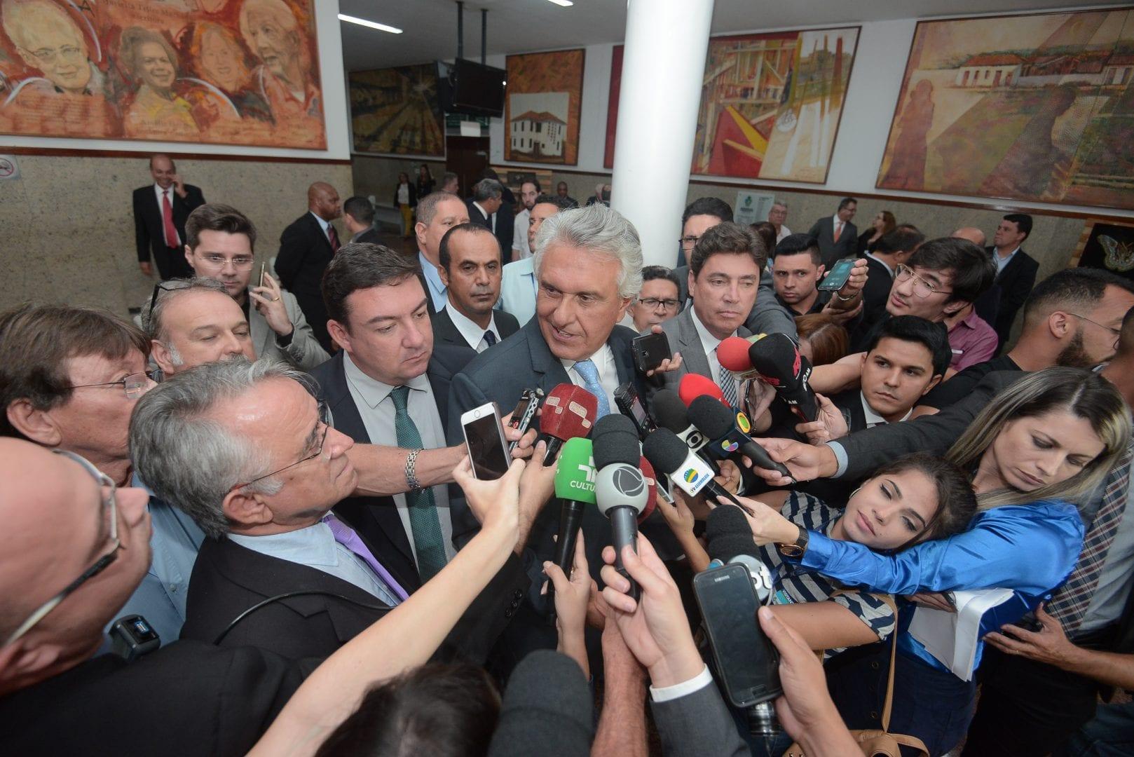 Senador Ronaldo Caiado faz primeira visita à Alego após a eleição de outubro