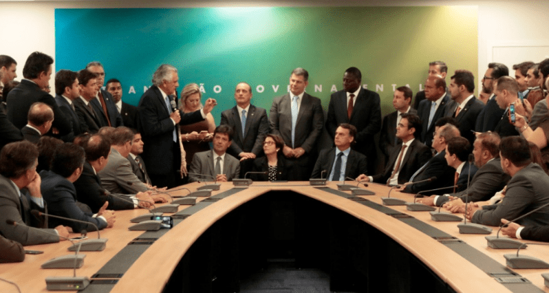 Em reunião, Ronaldo Caiado reafirma apoio à gestão Jair Bolsonaro
