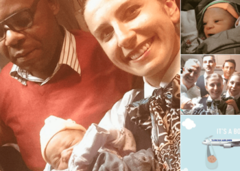 Mulher dá à luz a um menino durante voo da Turkish Airlines