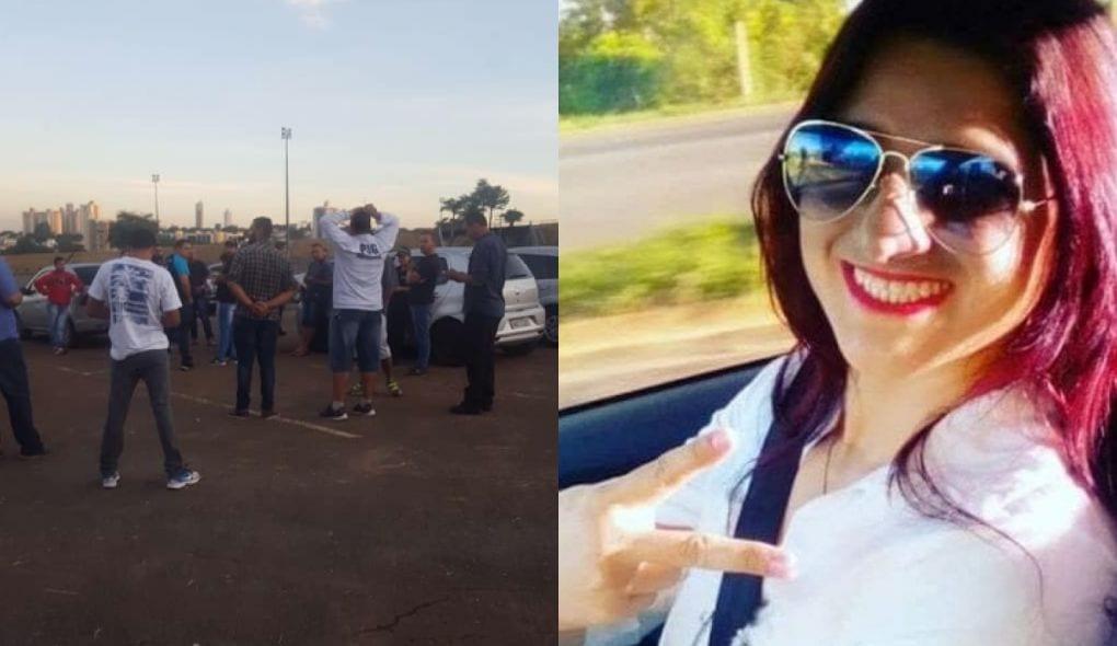 Motoristas de Uber de Goiânia fazem paralisação em protesto pela morte de Vanusa