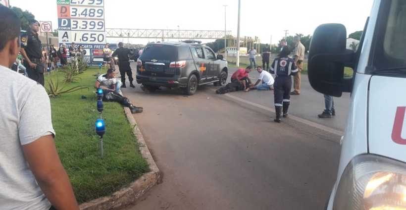 PMs de Goiás ficam gravemente feridos depois de viatura capotar na BR-040