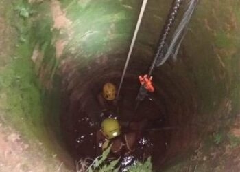 Homem é resgatado depois de cair e ficar sete horas em cisterna, em Uruaçu 