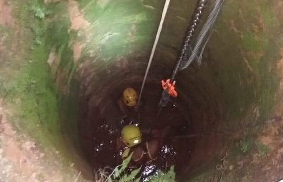 Homem é resgatado depois de cair e ficar sete horas em cisterna, em Uruaçu 