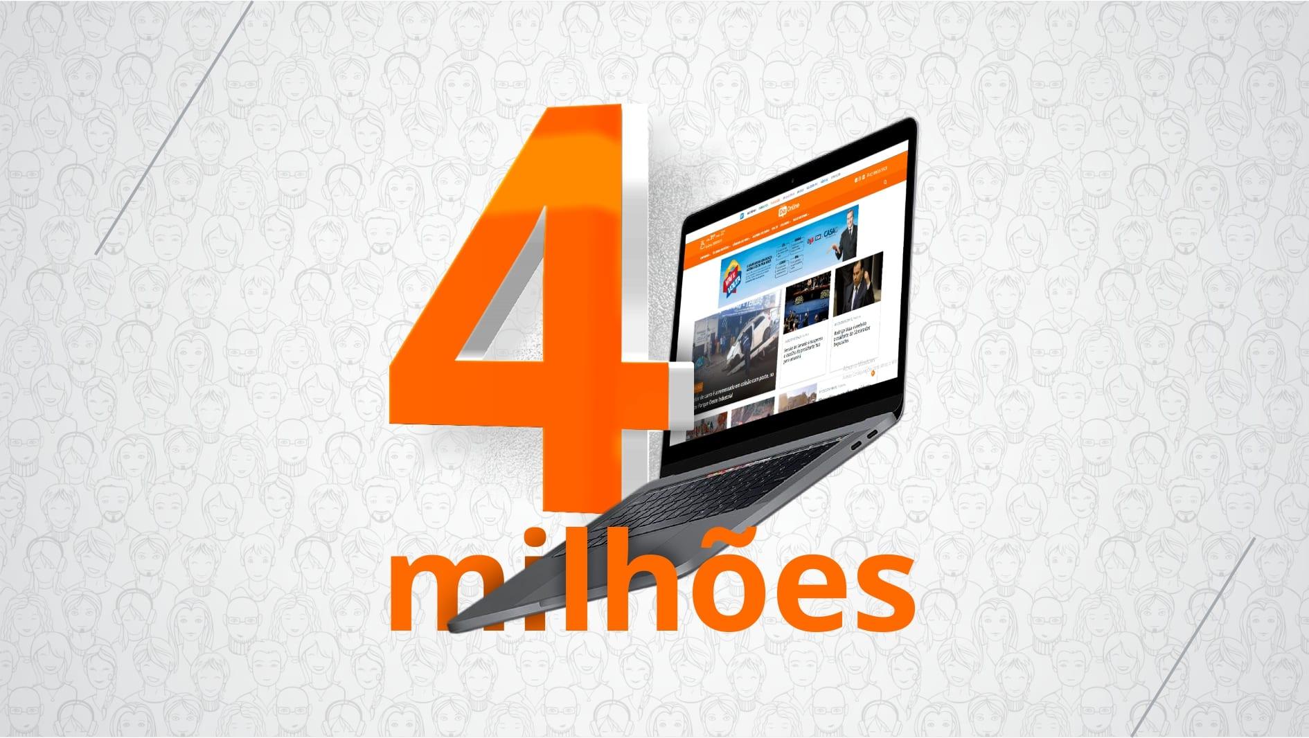 Portal Dia Online ultrapassa a marca de 4 milhões de visitas em janeiro