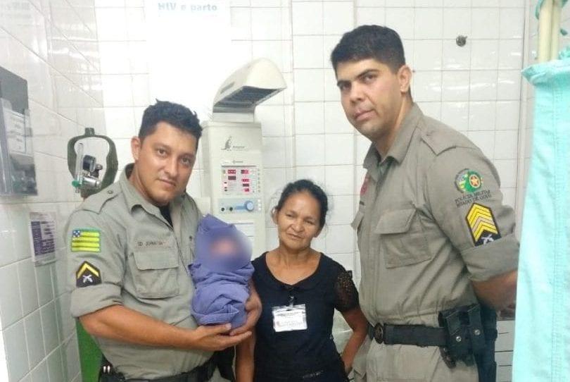Bebê nasce dentro de viatura da Polícia Militar do Estado de Goiás