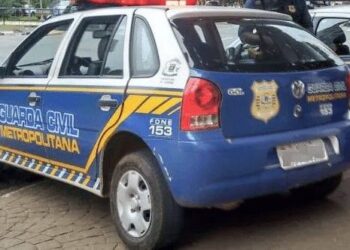 Por atraso no IPVA viatura da Guarda Civil Metropolitana é apreendida, em Goiânia