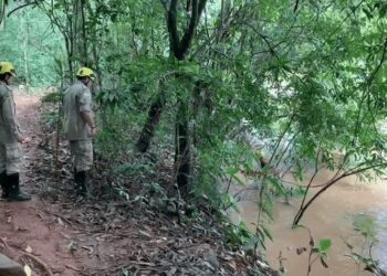 "Busca cega" é feita para encontrar funcionário da Saneago que caiu no rio Meia Ponte, em Goiânia