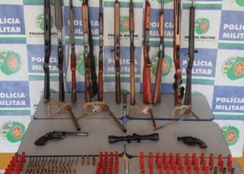 Em posse de 19 armas, suspeitos alugavam artefatos para bandidos em povoado de Jataí