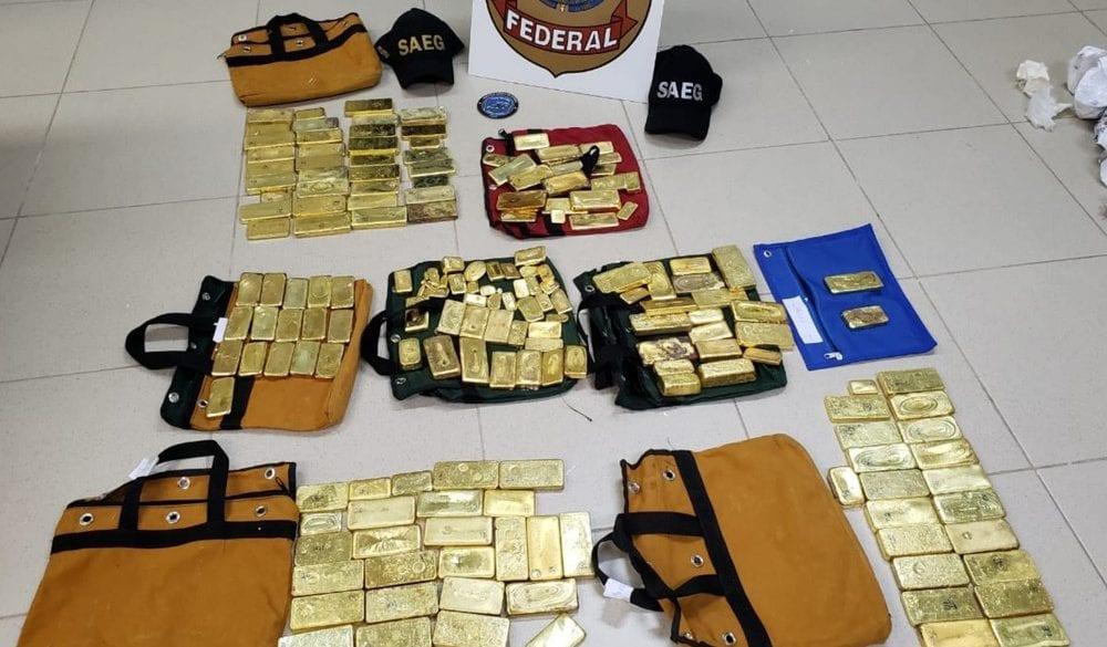 Passageiro é preso com R$ 18 milhões em ouro no aeroporto de Goiânia