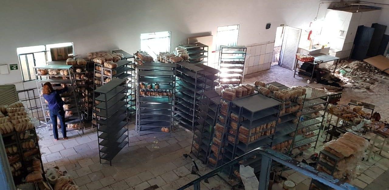 Apreendidos 1.037 kg de pão fabricado em meio a sujeira e ratos em Goiânia