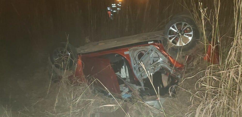 Capotamento deixa um morto e cinco feridos na BR-020, em Planaltina