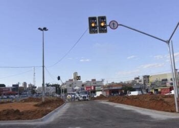 Tráfego de veículos será liberado após abertura de rotatória na Vila Brasília, em Aparecida de Goiânia