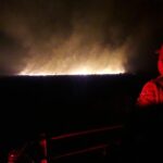 Bombeiros estão há quatro dias combatendo incêndio em Hidrolândia