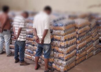 Grupo é preso em Aparecida de Goiânia com 25 toneladas de feijão roubadas