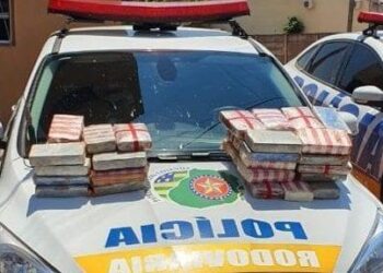Polícia intercepta caminhão com cocaína avaliada em R$ 2 milhões, em Jaupaci