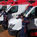 Goiânia entrega 10 novas ambulâncias do Samu