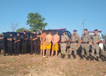 PM recaptura quatro foragidos do presídio de Porangatu