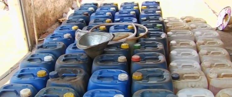Polícia encontra depósito clandestino com mais de 2 mil litros de combustível, em Goiânia