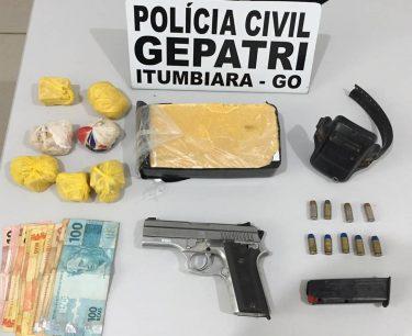 Preso do semiaberto rompe tornozeleira e é flagrado com drogas avaliadas em quase R$ 20 mil