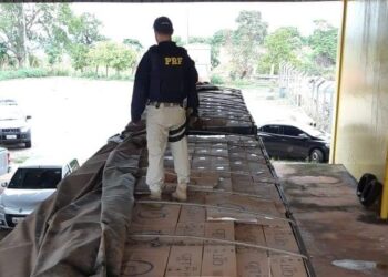 Caminhão com R$ 3 milhões em cigarros contrabandeados é apreendido em Abadia de Goiás