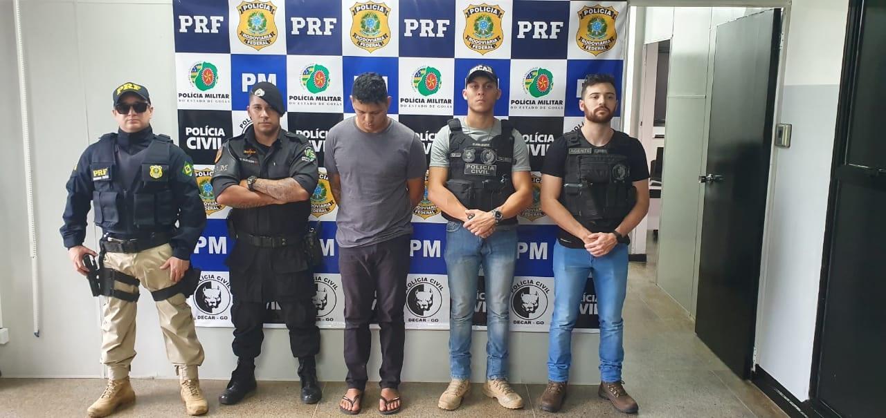 Força-tarefa prende, em Goiás, traficante do Pernambuco que usava nome falso