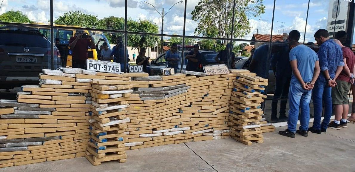 PM prende quadrilha com 600 quilos de maconha, em Cezarina