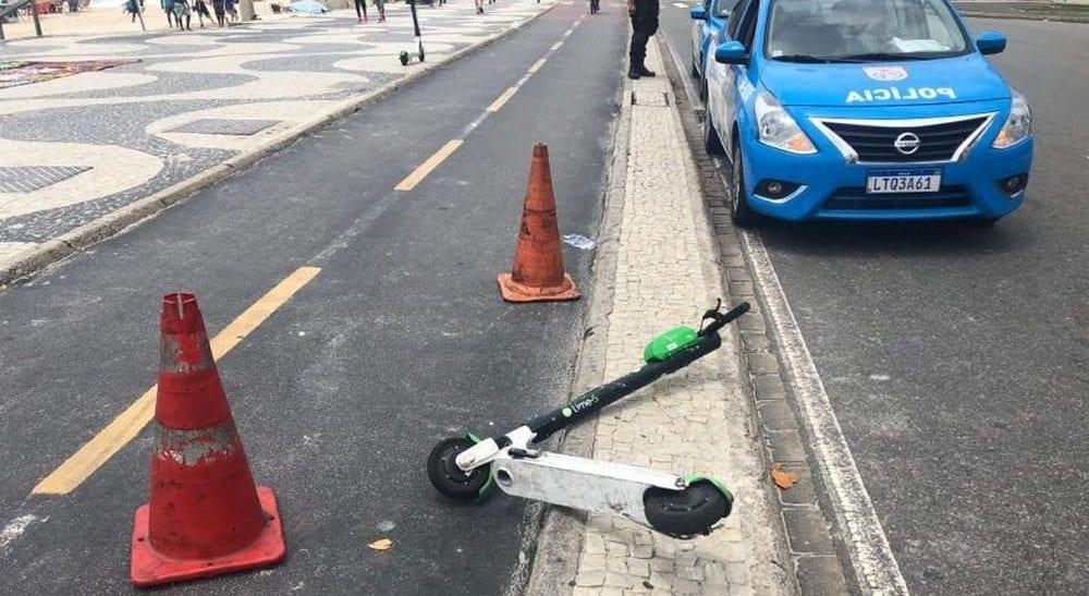 Turista iraniano morre no Rio após cair de patinete e ser atropelado