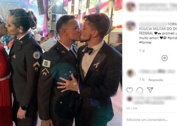 Promotoria vai investigar homofobia após beijos em formatura da PM do DF