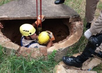 Mulher cai em cisterna de 6 metros de profundidade, em Aparecida de Goiânia