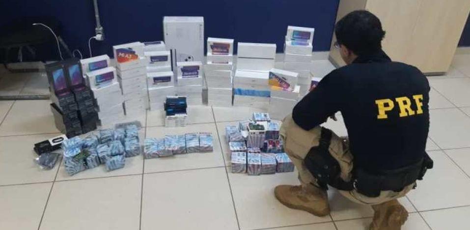 Homem é pego em Luziânia com 100 celulares do Paraguai para revenda