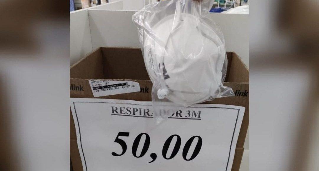 Loja é flagrada vendendo máscaras de R$ 7,50 por R$ 50, em Goiânia