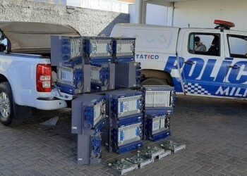 Quatro são presos com eletrônicos avaliados em R$ 1 milhão, em Goiânia
