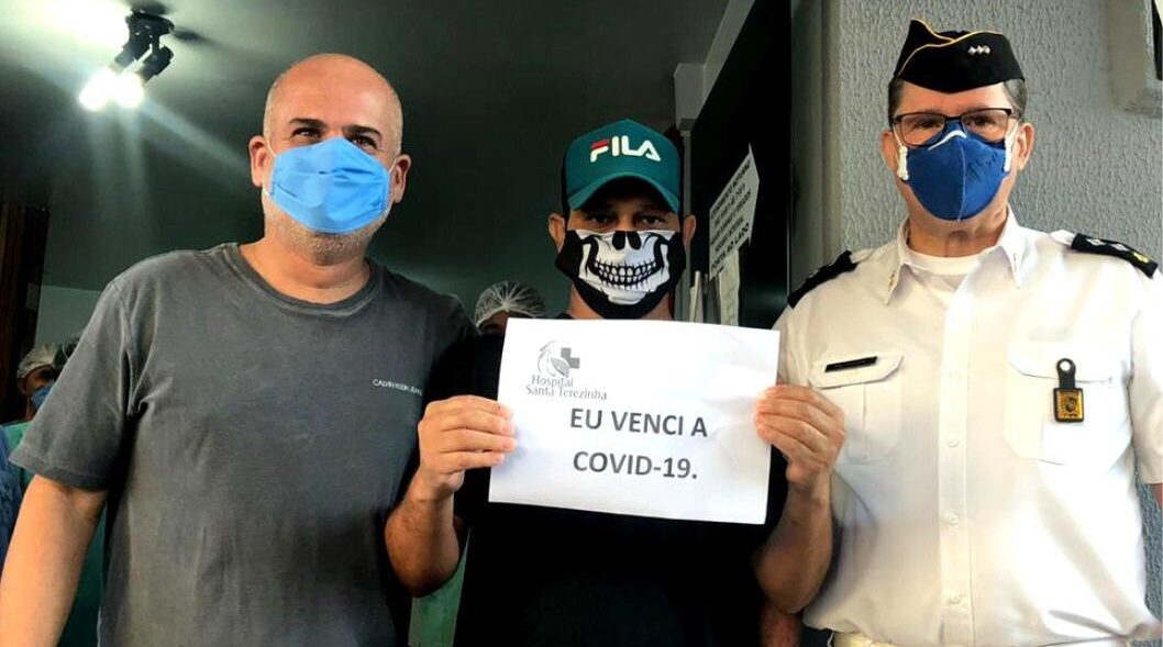 Após 25 dias na UTI, soldado da PMGO comemora recuperação da covid-19