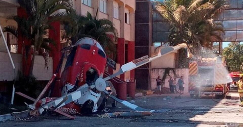 Helicóptero dos Bombeiros cai a caminho de resgate no Distrito Federal