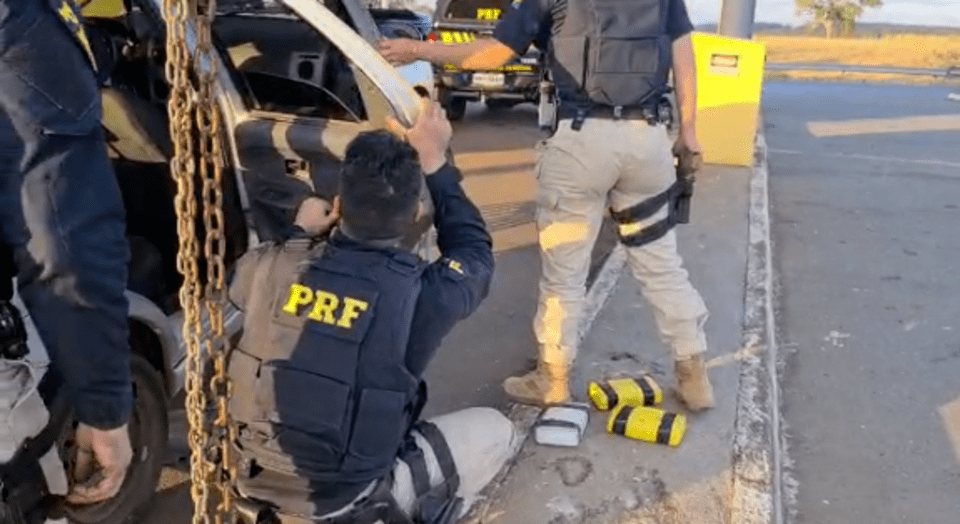 Motorista de app é preso transportando drogas na BR-153, em Morrinhos