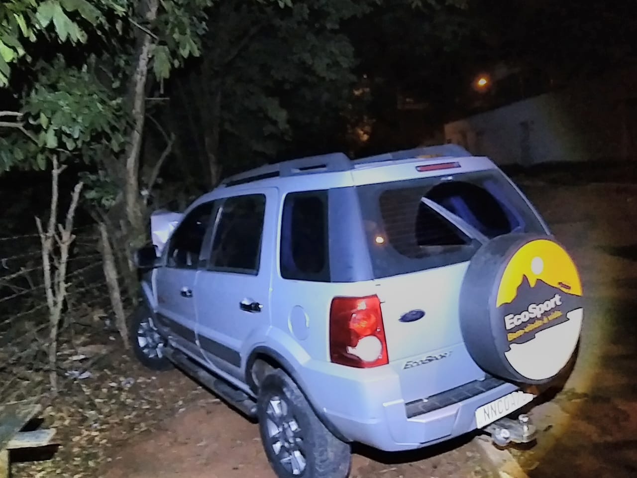 Motorista fica em estado grave após bater contra poste, em Goiânia
