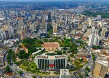 Vista aérea de Goiânia. Paulo José/ Prefeitura de Goiânia