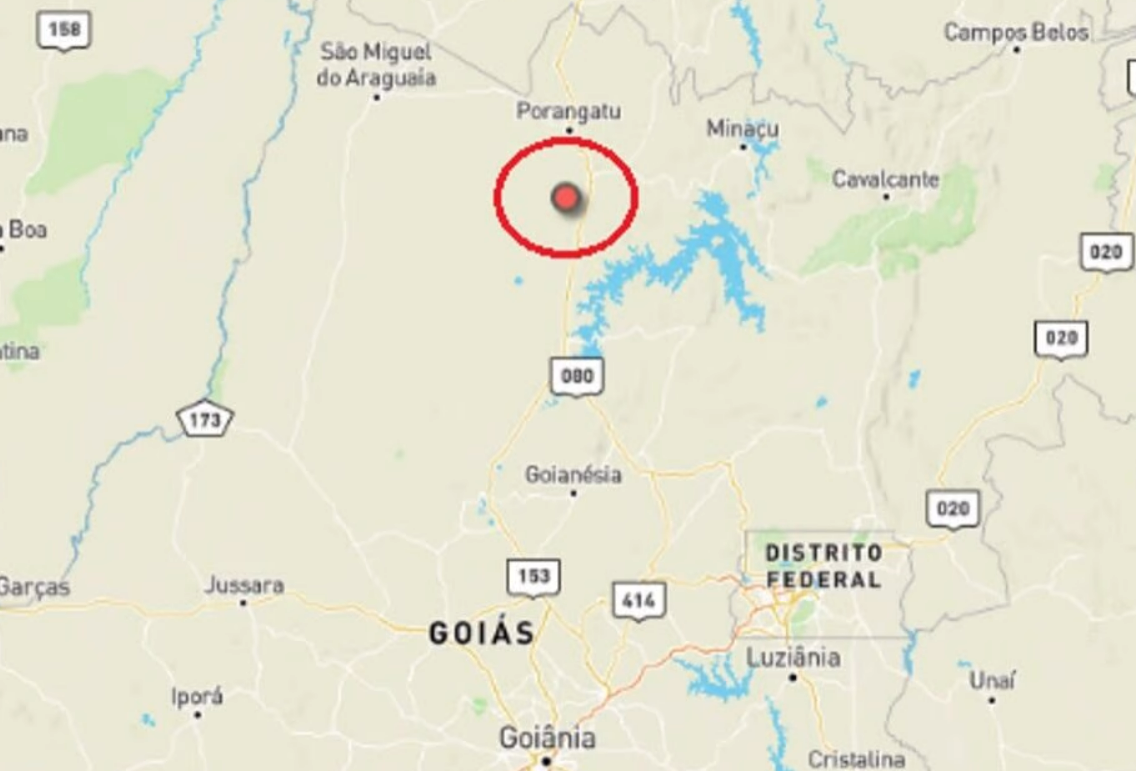 Tremor de terra é sentido em municípios de Goiás na madrugada desta sexta (15)