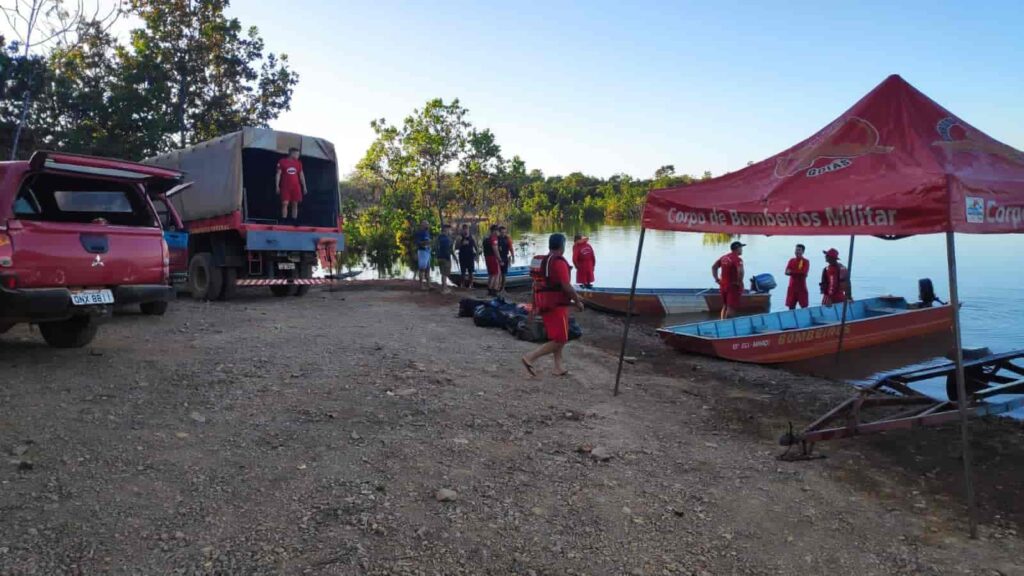 CBMGO continua buscas por desaparecidos no Lago Serra da Mesa, em Campinaçu
